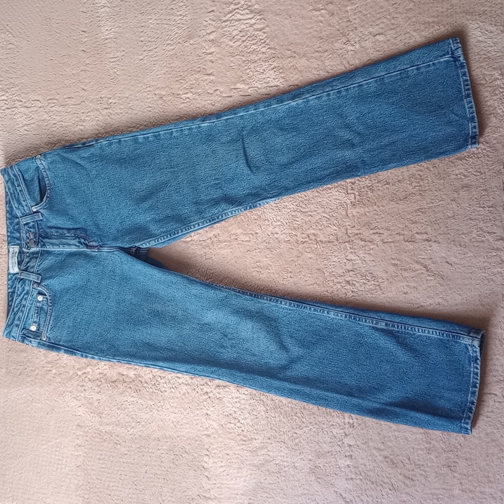 LONDONJEAN Women's 30x29 Blue High Rise Straight Leg Denim Jeans